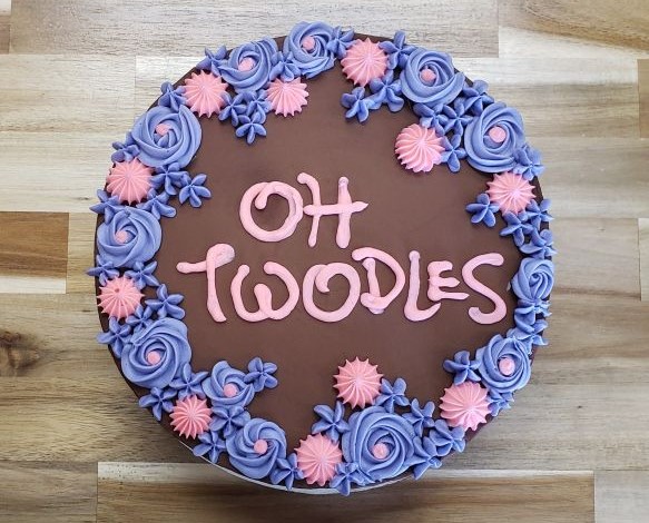 Gluten Free Chocolate Cake Decorated